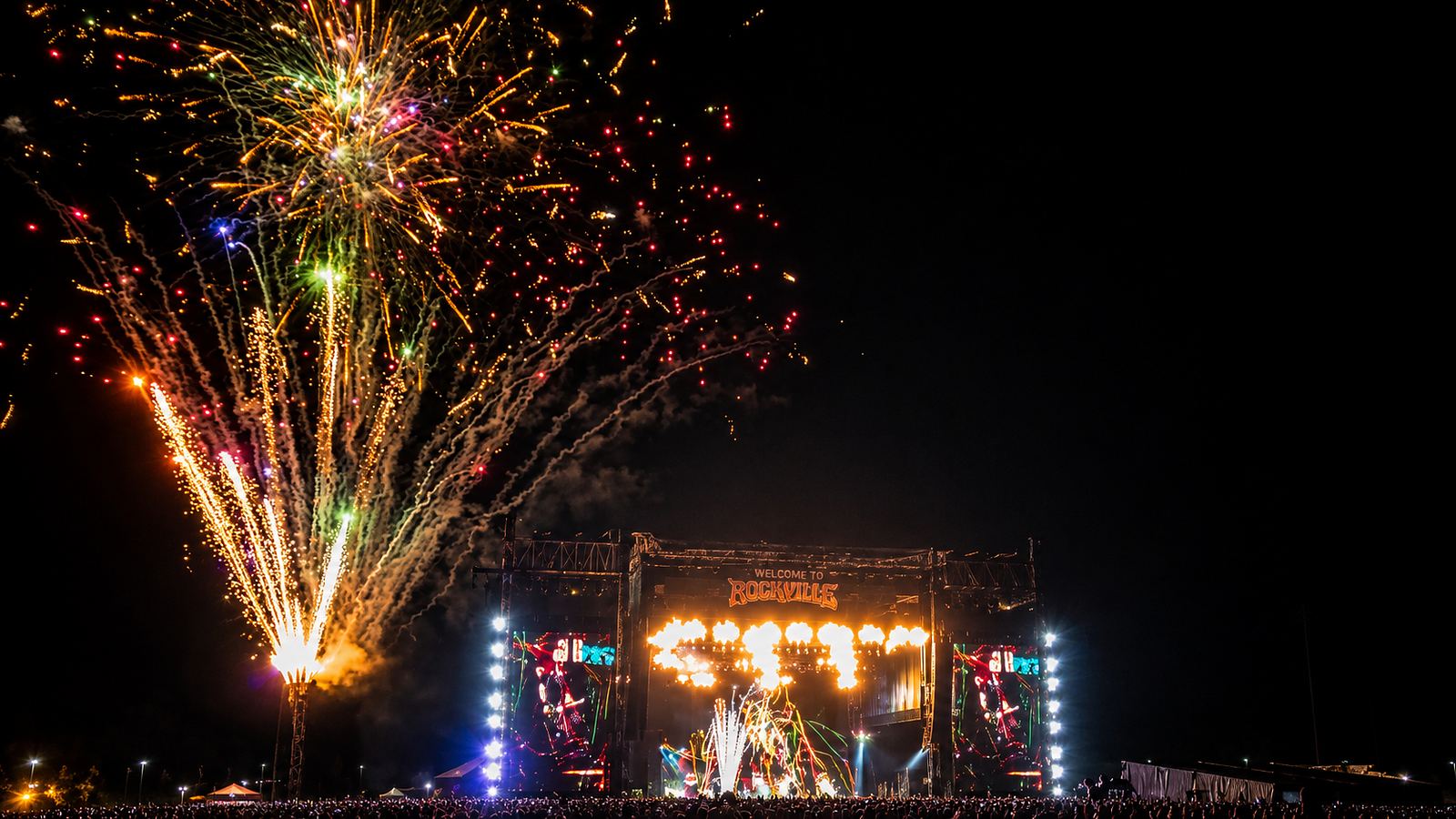 Pyrotechnics and confetti at Rockville, Daytona International Speedway, contracted by Atlanta Special FX
