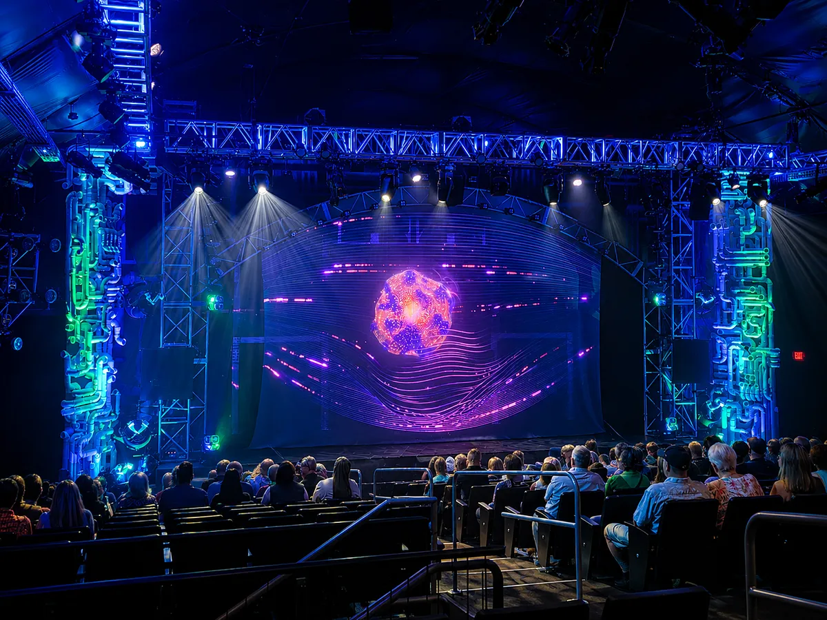 Blue Man Group stage at ICON Park