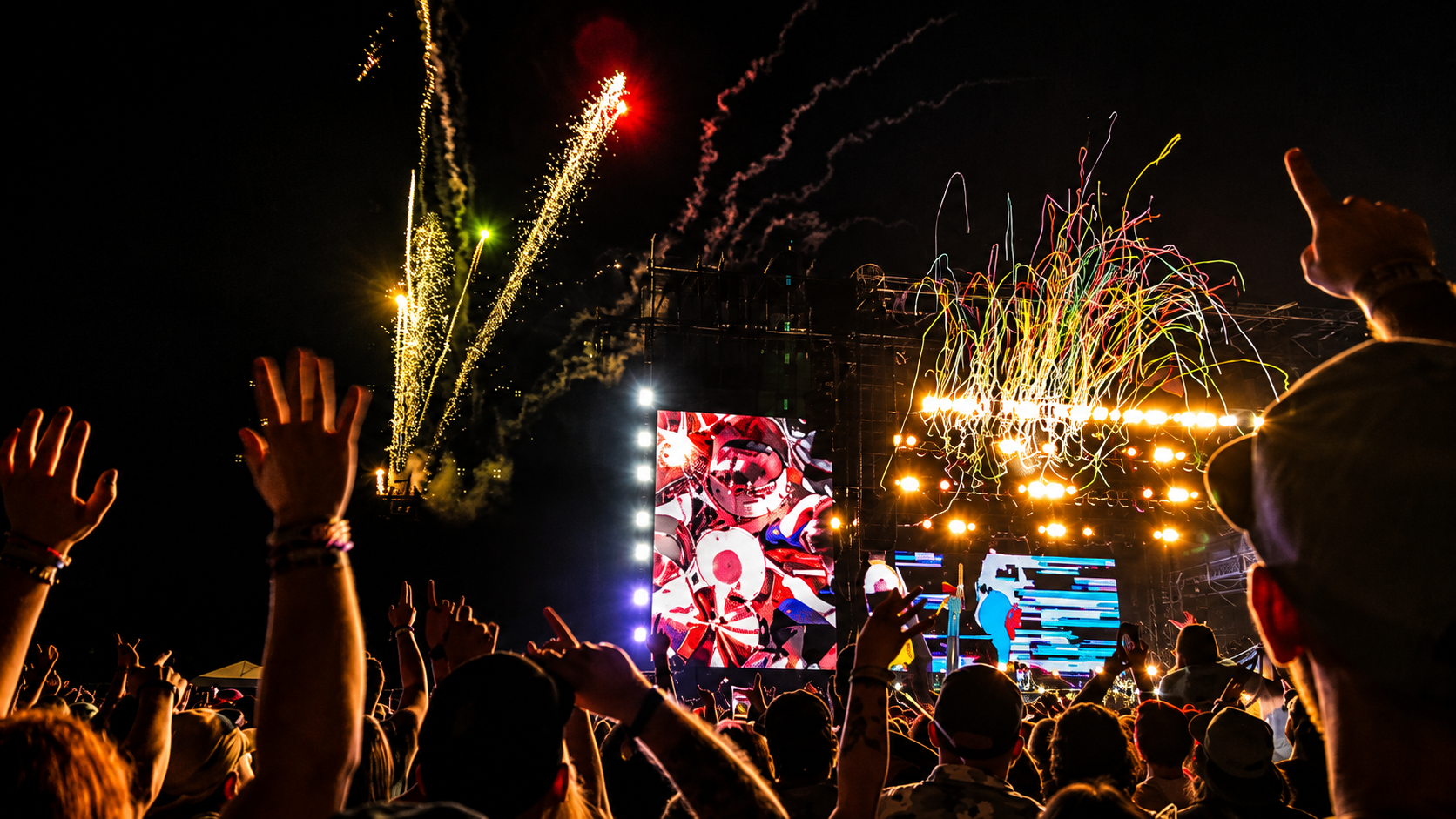 A confetti and streamer finale at Daytona International Speedway