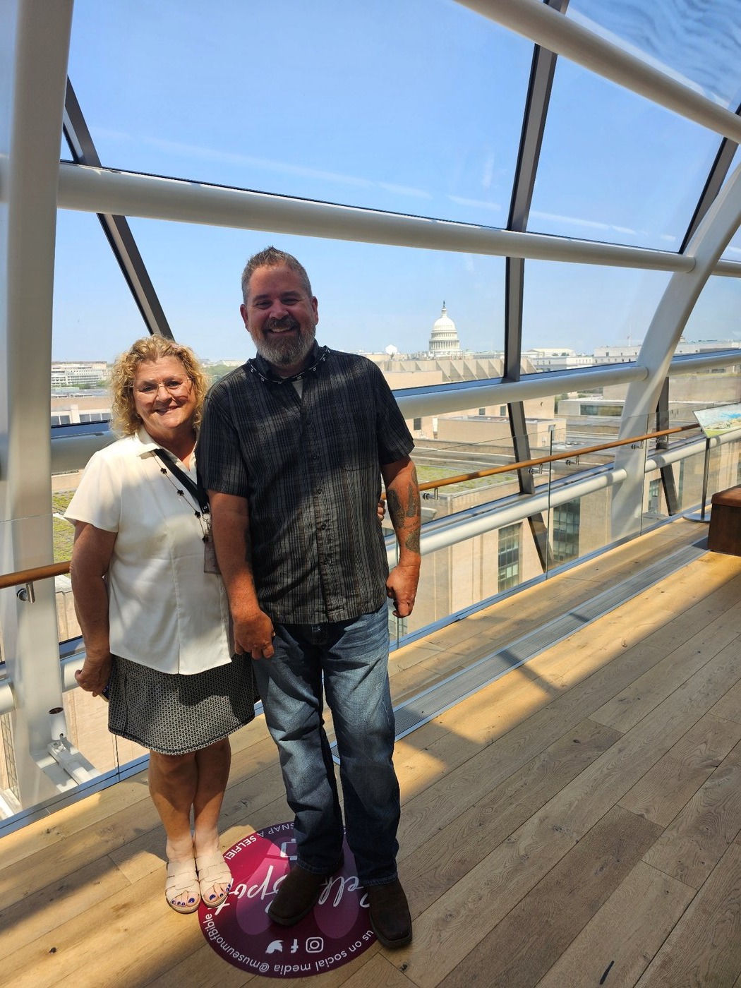 Jack Lambert of Imperial Pyro and Special Effects with Maria Lambert at Museum of the Bible in Washington, D.C.