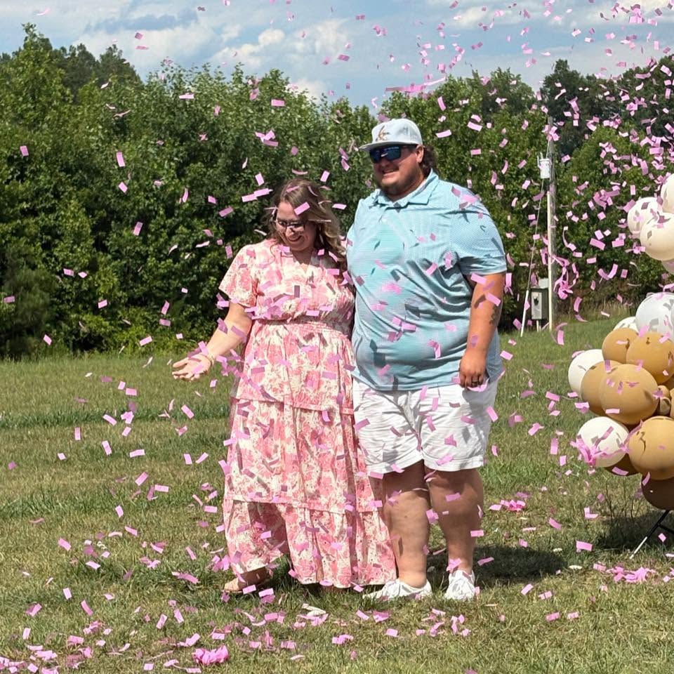 A full-scale confetti burst
